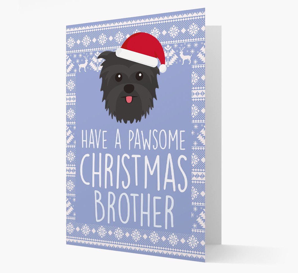'Have a Pawsome Christmas' - Personalized {breedFullName} Christmas Card