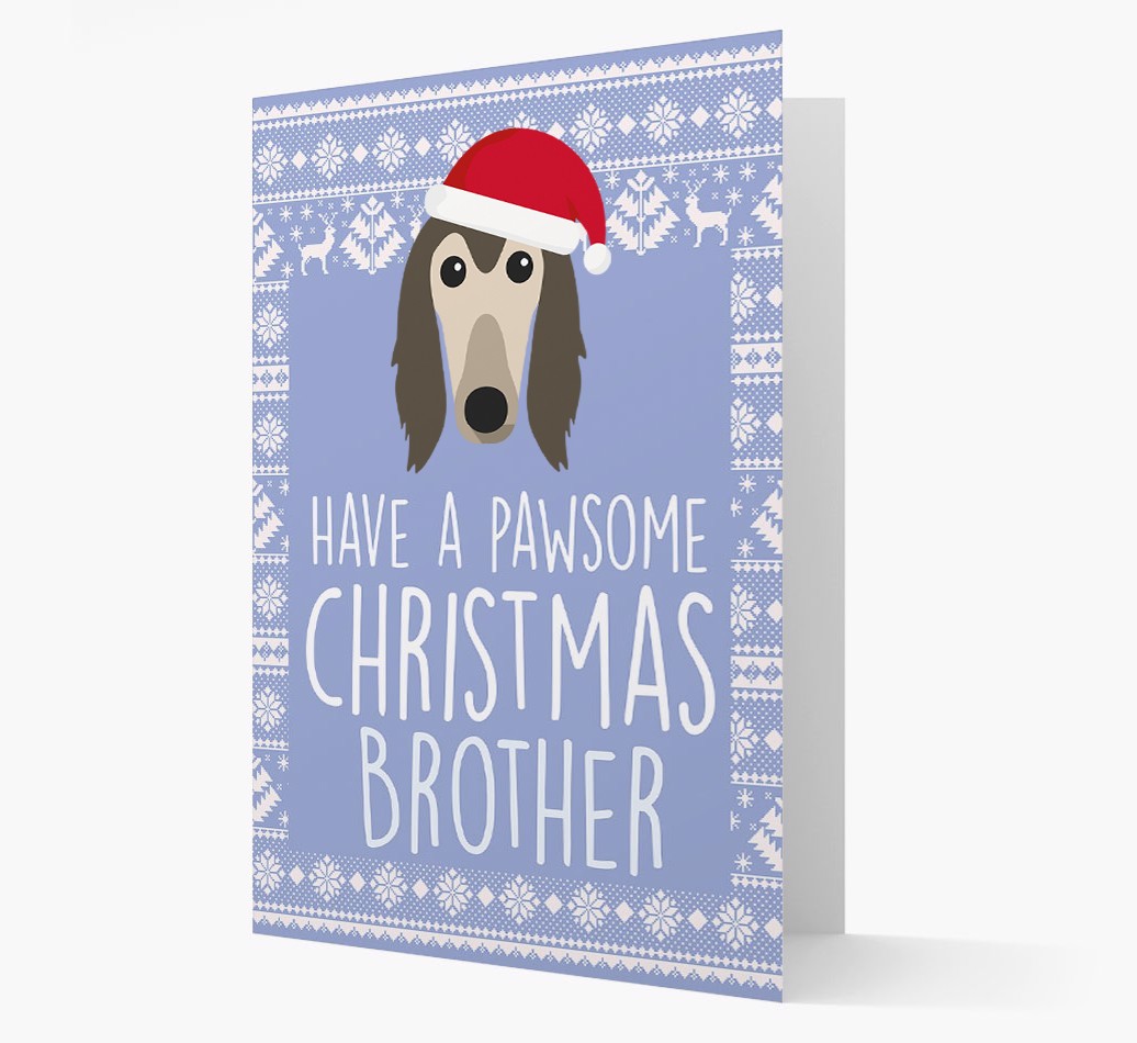 'Have a Pawsome Christmas' - Personalized {breedFullName} Christmas Card