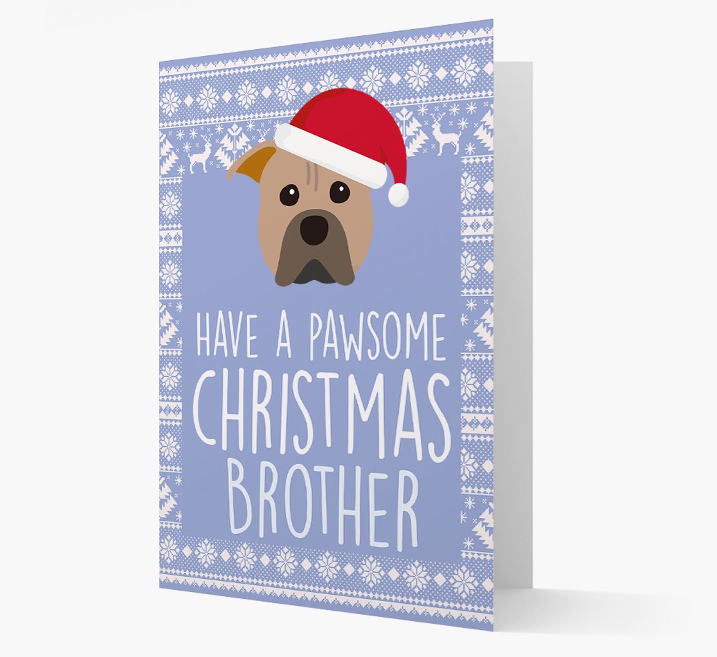 'Have a Pawsome Christmas' - Personalised {breedFullName} Christmas Card