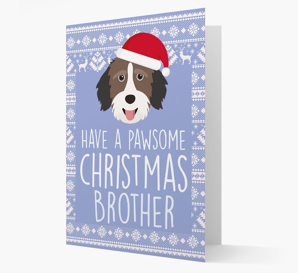 'Have a Pawsome Christmas' - Personalized {breedFullName} Christmas Card