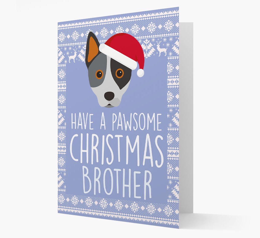 'Have a Pawsome Christmas' - Personalized {breedFullName} Christmas Card
