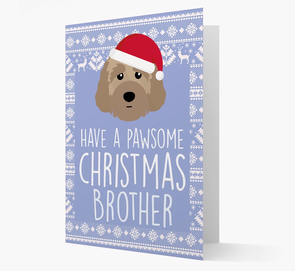 'Have a Pawsome Christmas' - Personalized {breedFullName} Christmas Card