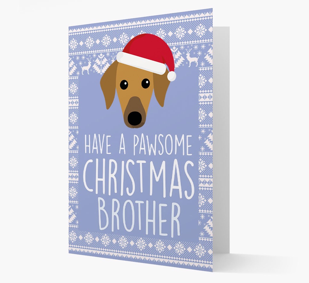'Have a Pawsome Christmas' - Personalised {breedFullName} Christmas Card