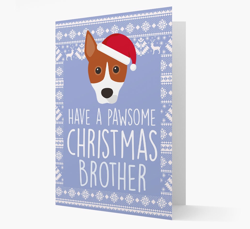 'Have a Pawsome Christmas' - Personalized {breedFullName} Christmas Card