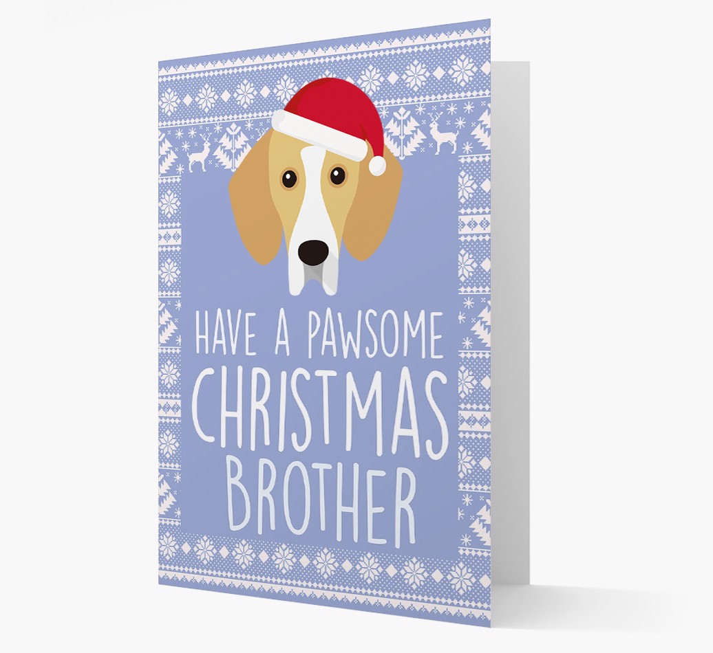 'Have a Pawsome Christmas' - Personalized {breedFullName} Christmas Card