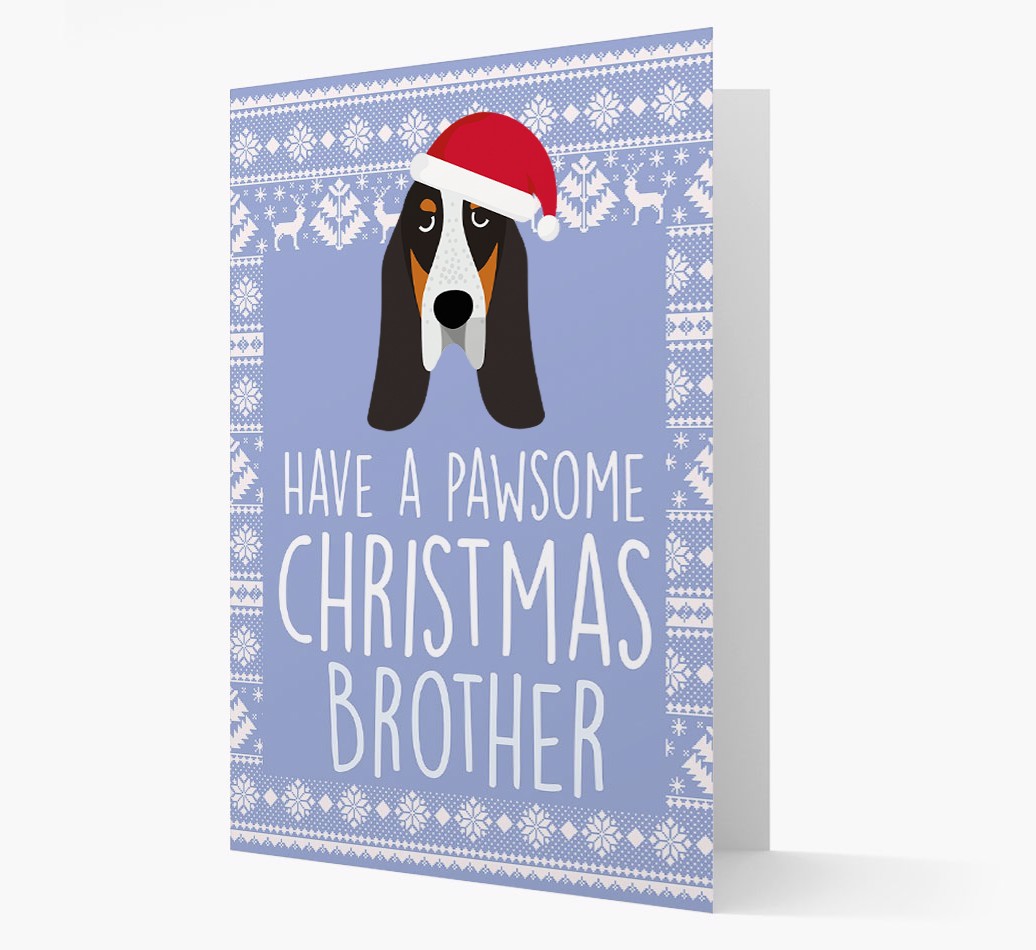 'Have a Pawsome Christmas' - Personalized {breedFullName} Christmas Card