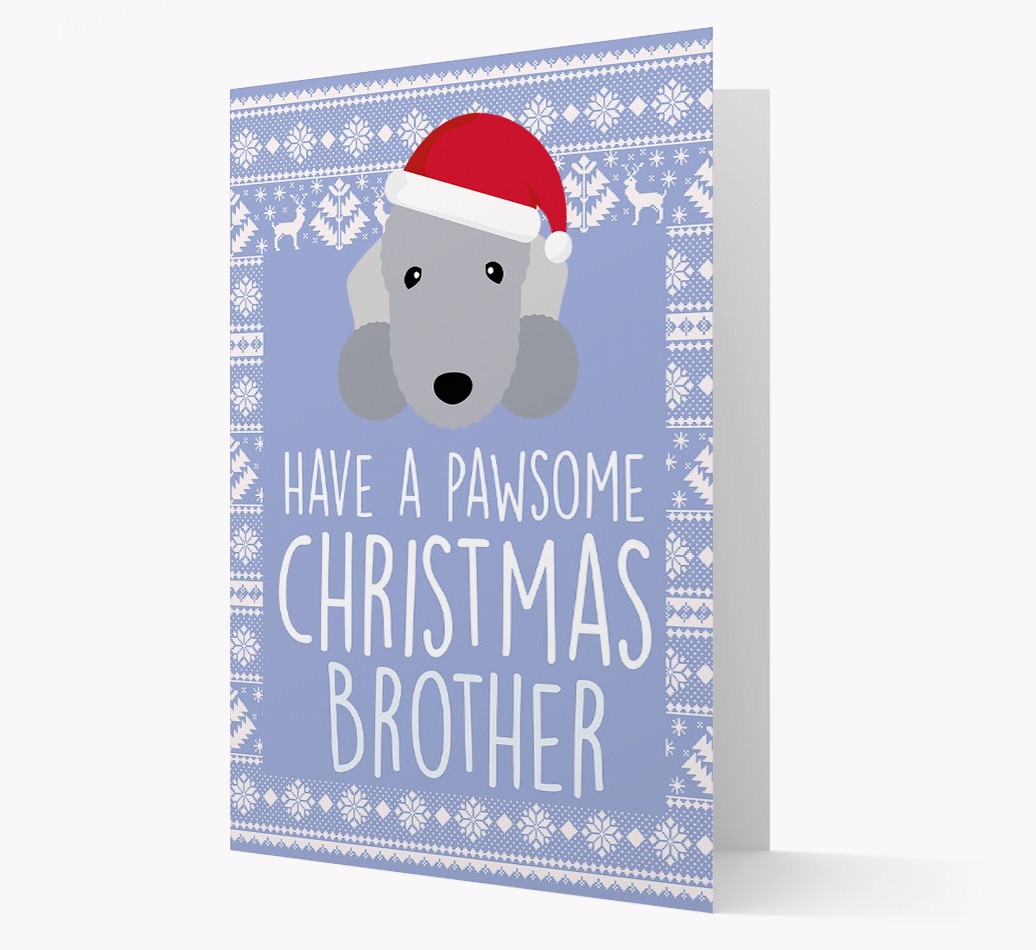 'Have a Pawsome Christmas' - Personalized {breedFullName} Christmas Card