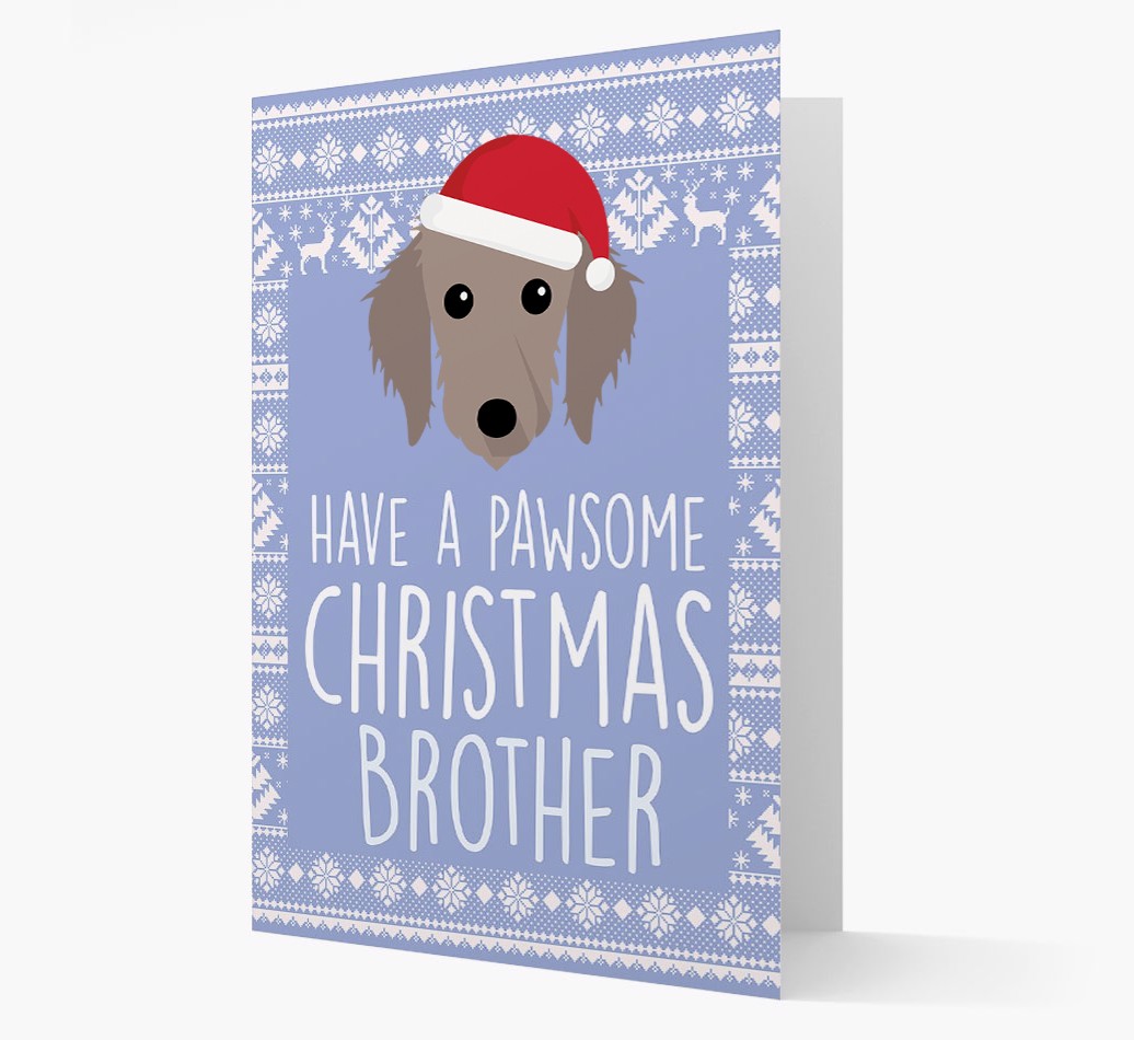 'Have a Pawsome Christmas' - Personalized {breedFullName} Christmas Card