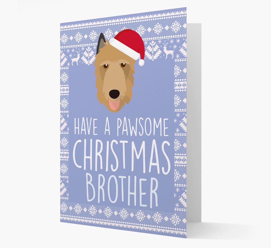 'Have a Pawsome Christmas' - Personalized {breedFullName} Christmas Card