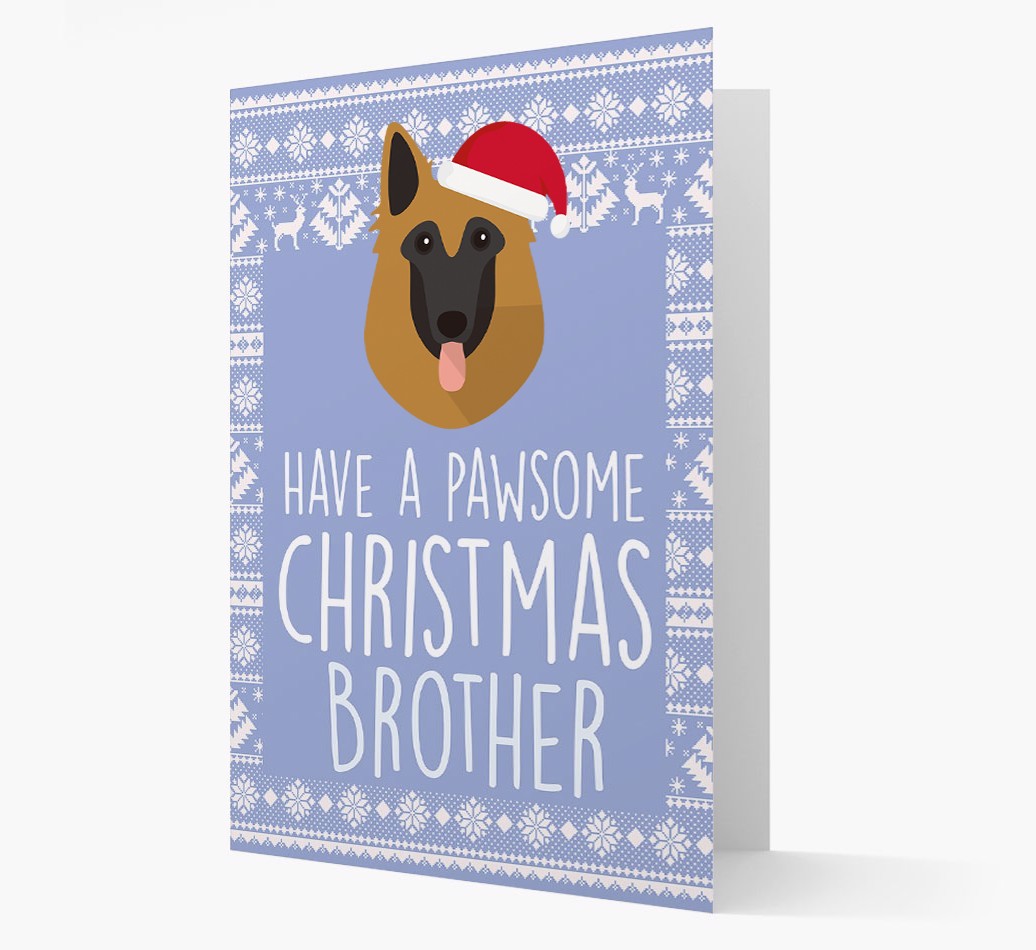 'Have a Pawsome Christmas' - Personalised {breedFullName} Christmas Card