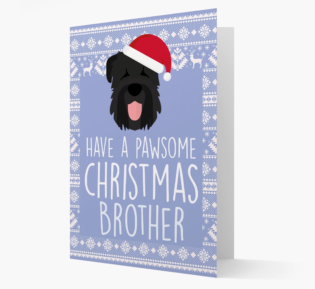 'Have a Pawsome Christmas' - Personalized {breedFullName} Christmas Card
