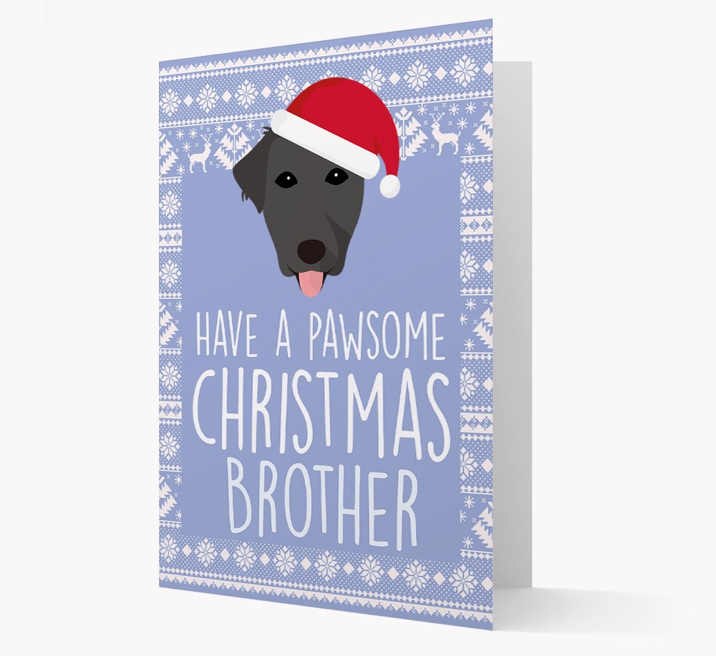 'Have a Pawsome Christmas' - Personalized {breedFullName} Christmas Card