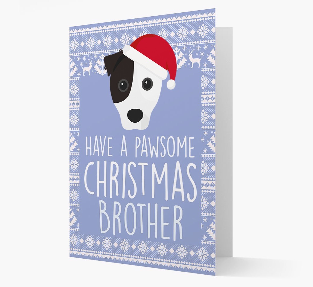 'Have a Pawsome Christmas' - Personalized {breedFullName} Christmas Card