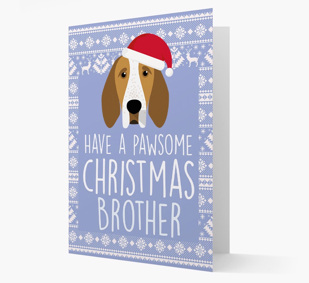 'Have a Pawsome Christmas' - Personalized {breedFullName} Christmas Card