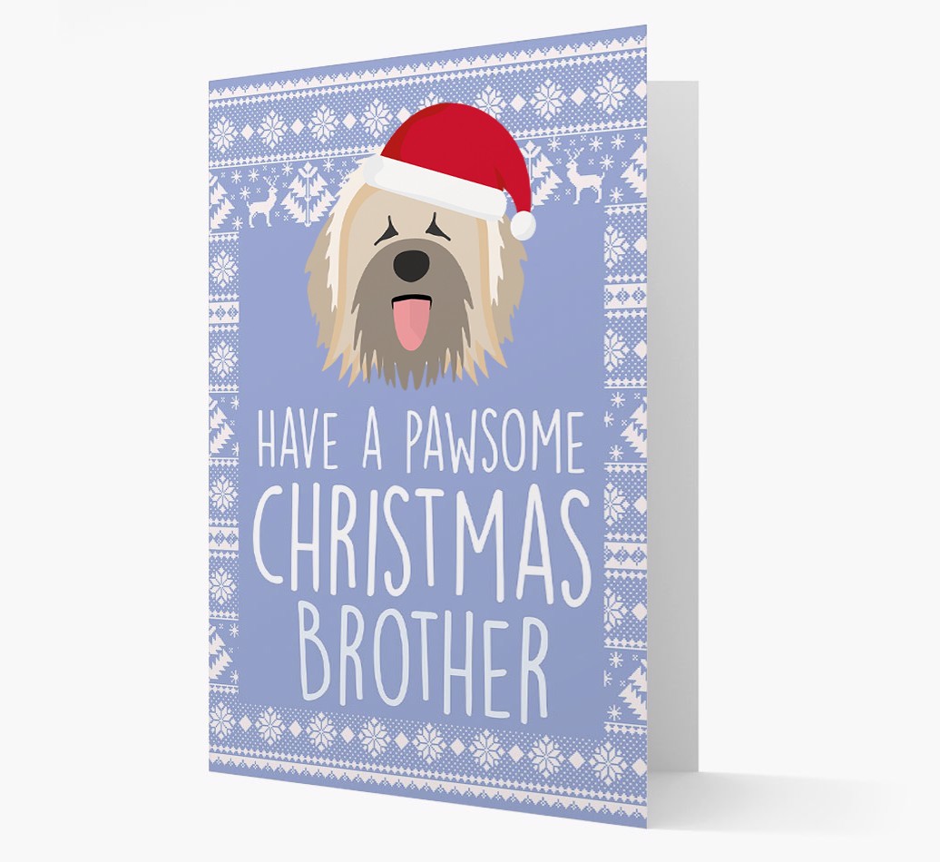 'Have a Pawsome Christmas' - Personalized {breedFullName} Christmas Card