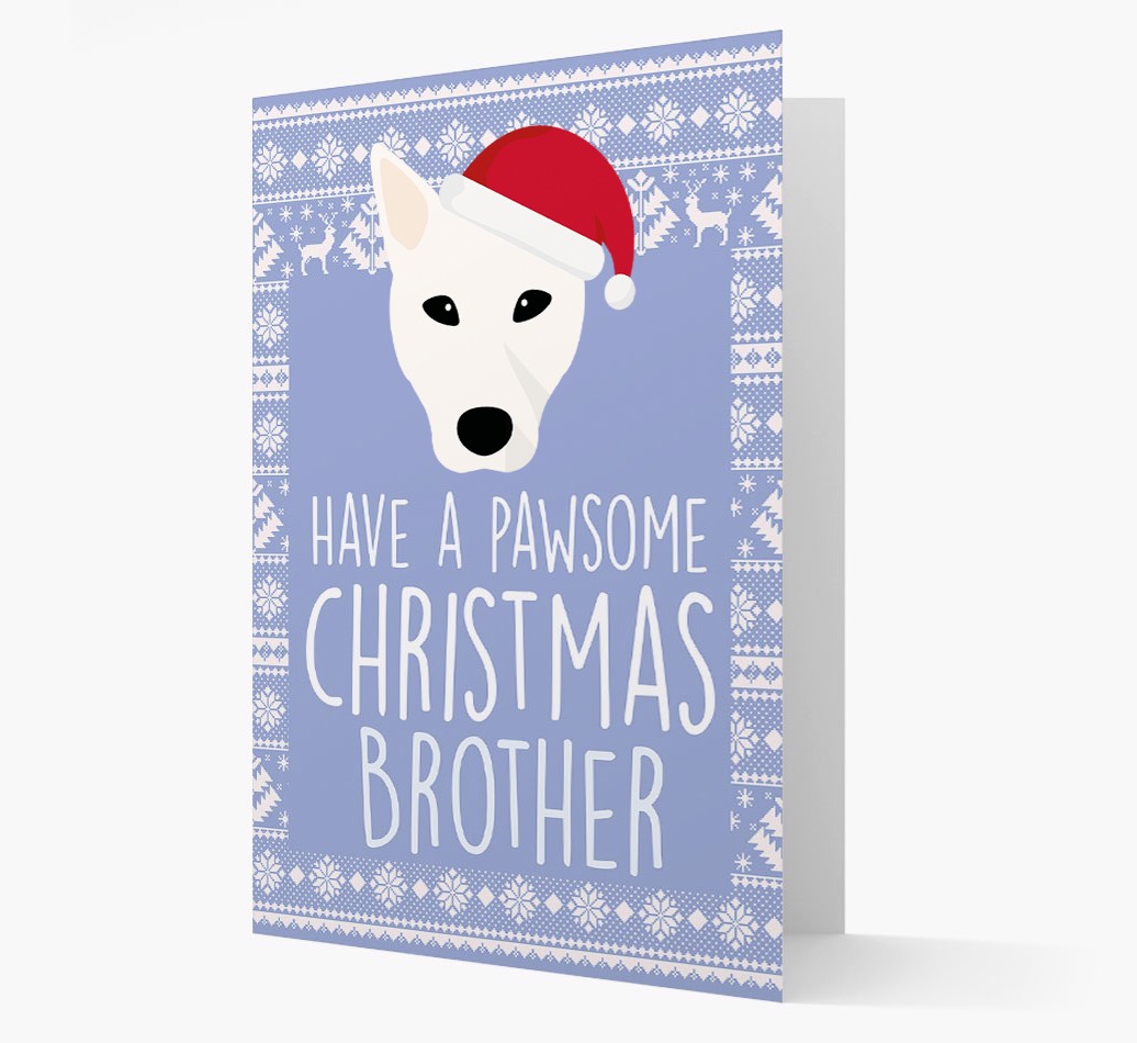 'Have a Pawsome Christmas' - Personalized {breedFullName} Christmas Card