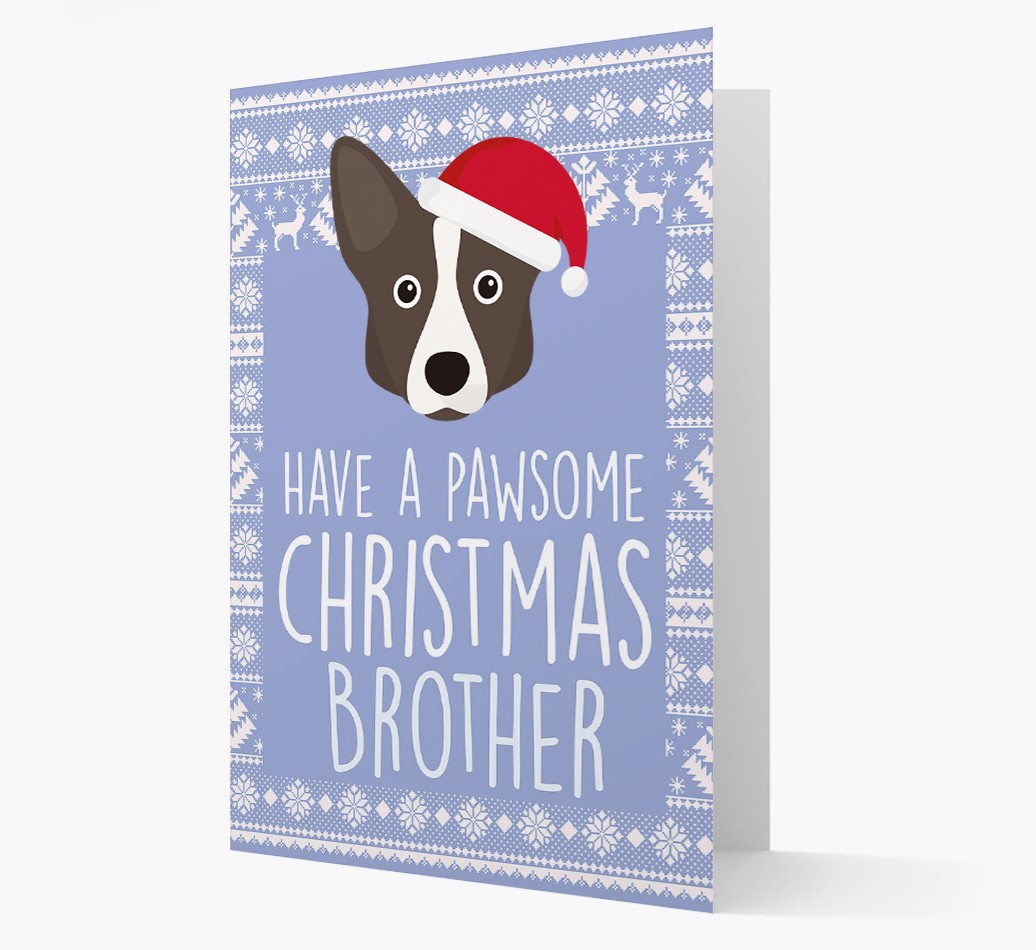 'Have a Pawsome Christmas' - Personalised {breedFullName} Christmas Card