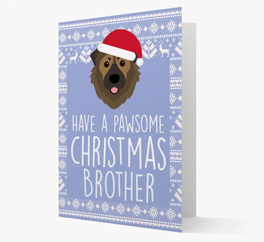 'Have a Pawsome Christmas' - Personalised {breedFullName} Christmas Card