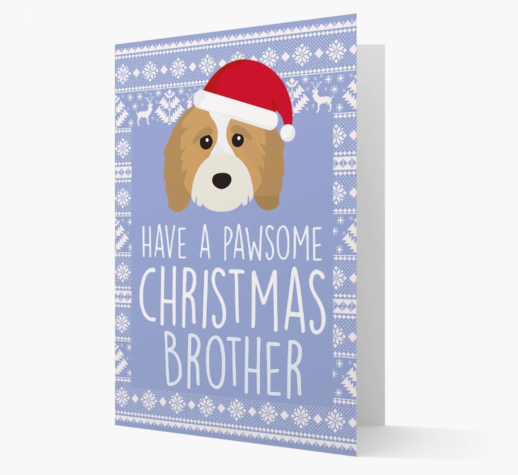 'Have a Pawsome Christmas' - Personalized {breedFullName} Christmas Card