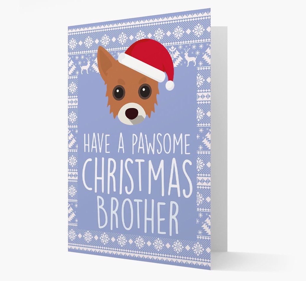 'Have a Pawsome Christmas' - Personalised {breedFullName} Christmas Card