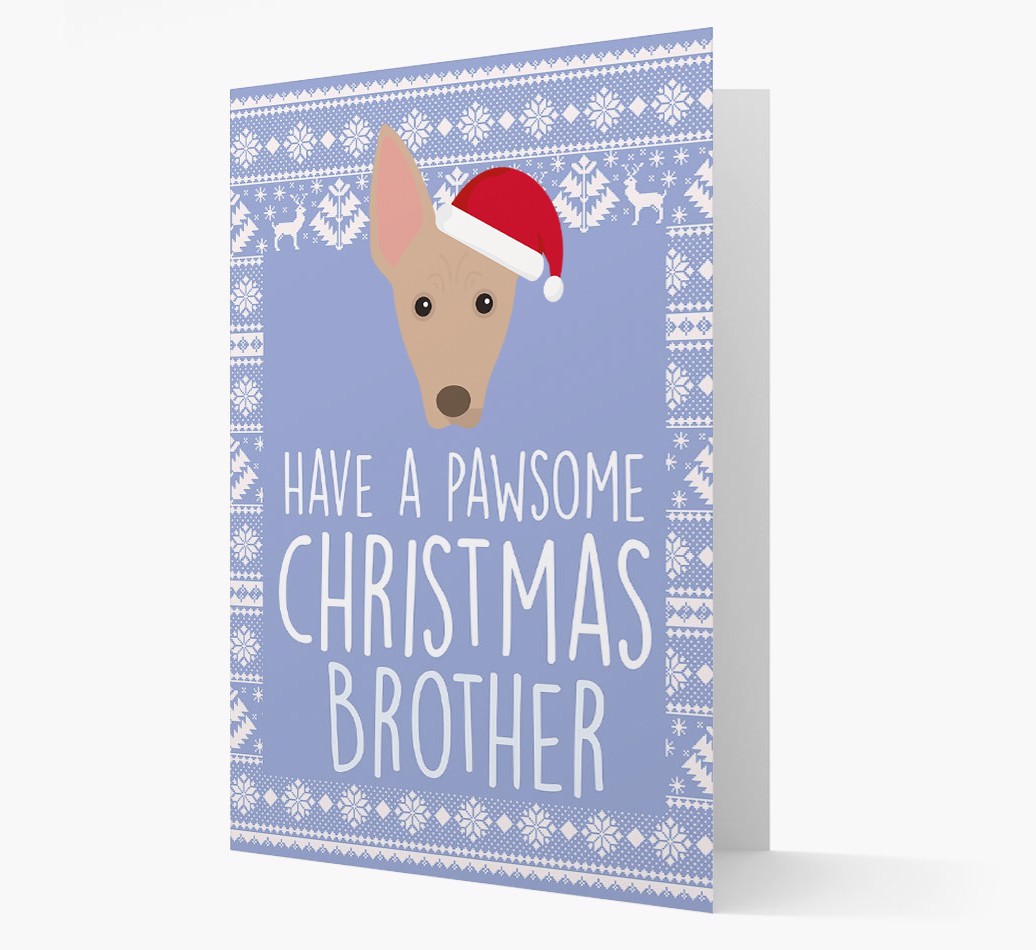 'Have a Pawsome Christmas' - Personalized {breedFullName} Christmas Card