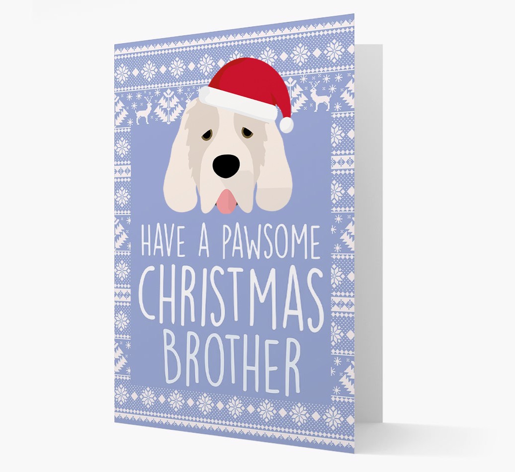 'Have a Pawsome Christmas' - Personalized {breedFullName} Christmas Card