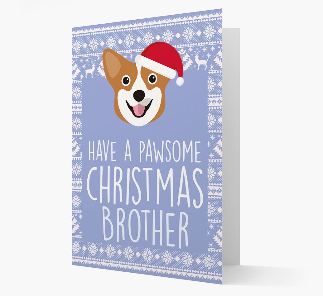 'Have a Pawsome Christmas' - Personalized {breedFullName} Christmas Card