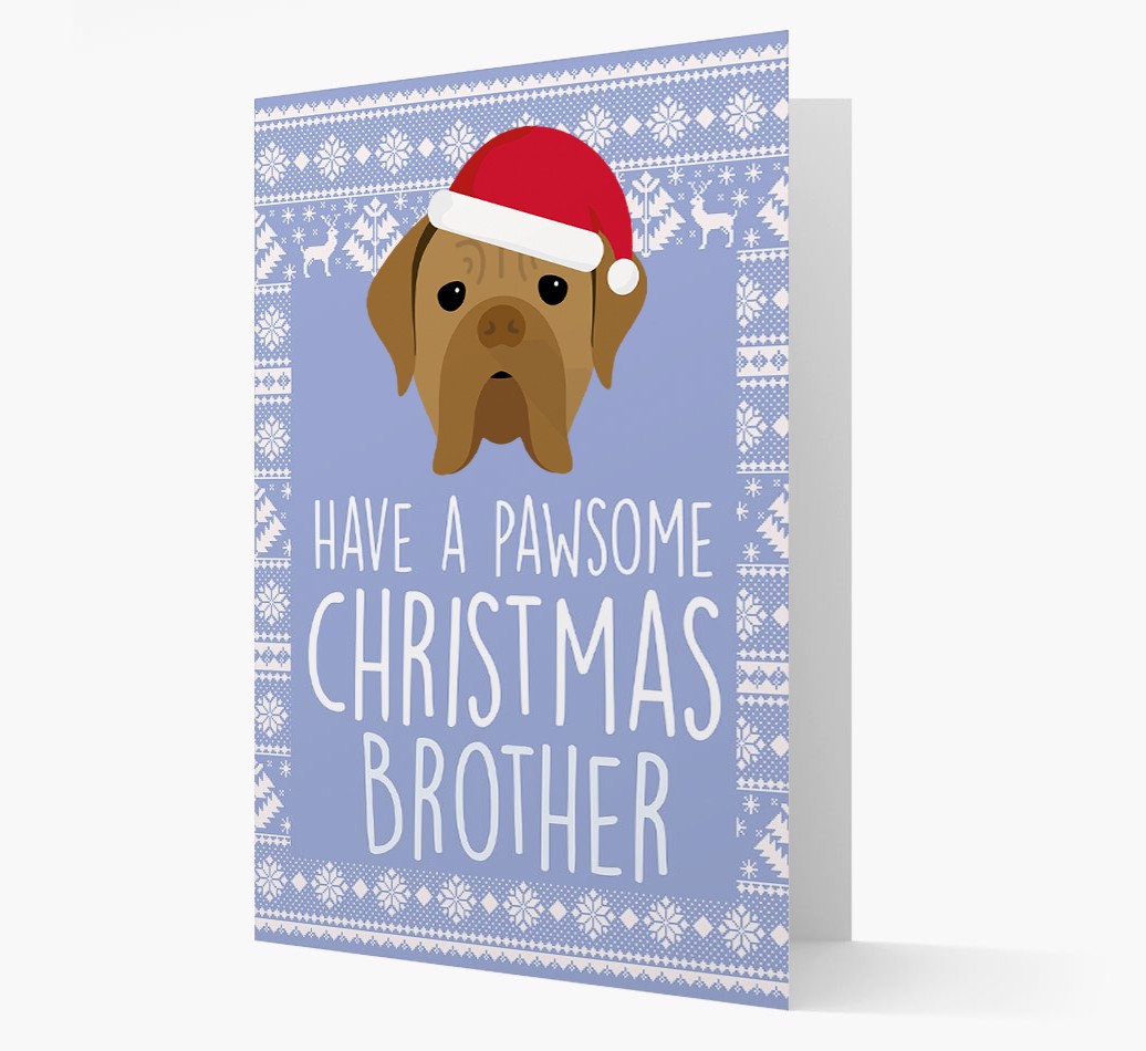 'Have a Pawsome Christmas' - Personalised {breedFullName} Christmas Card