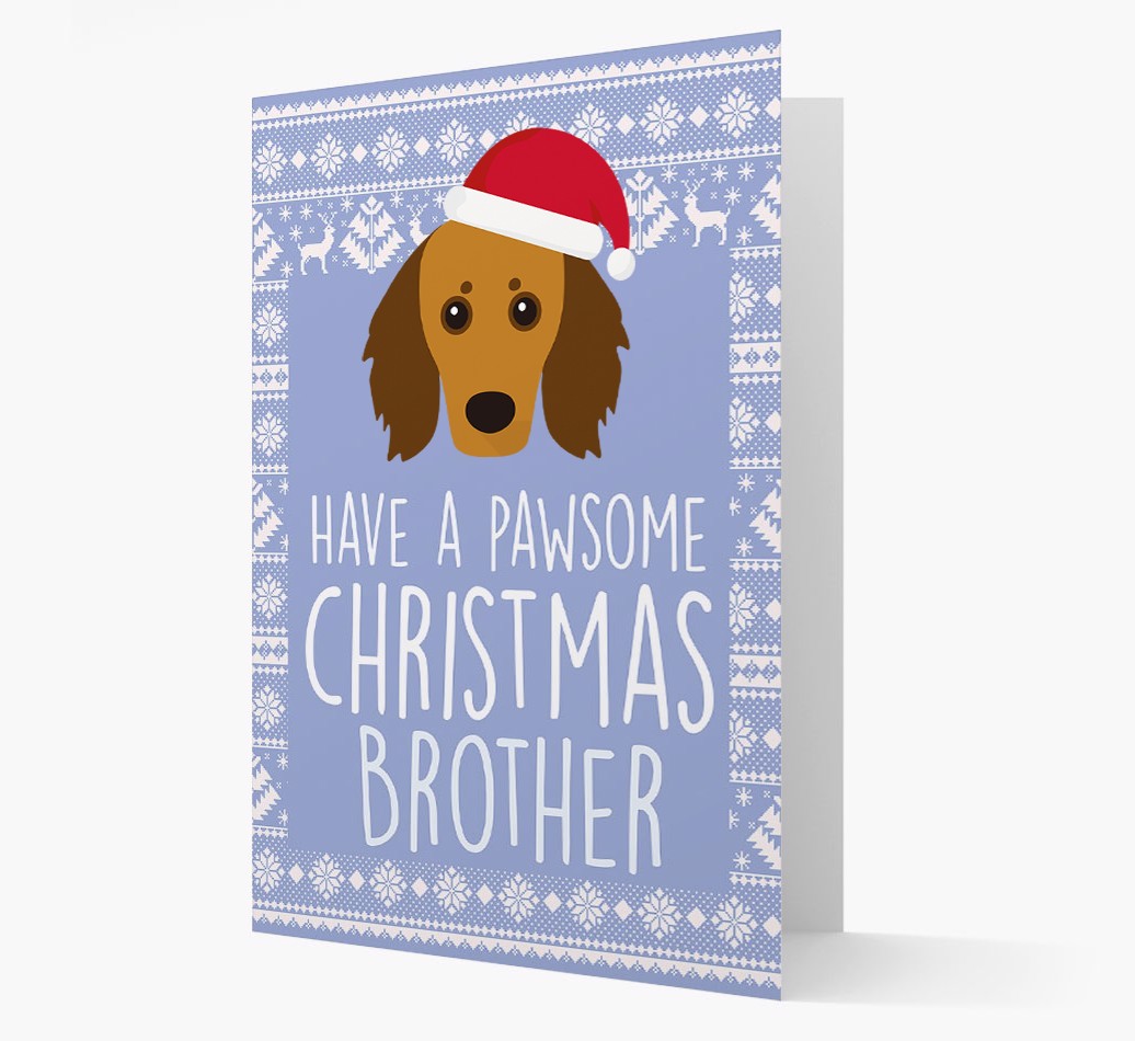 'Have a Pawsome Christmas' - Personalised {breedFullName} Christmas Card