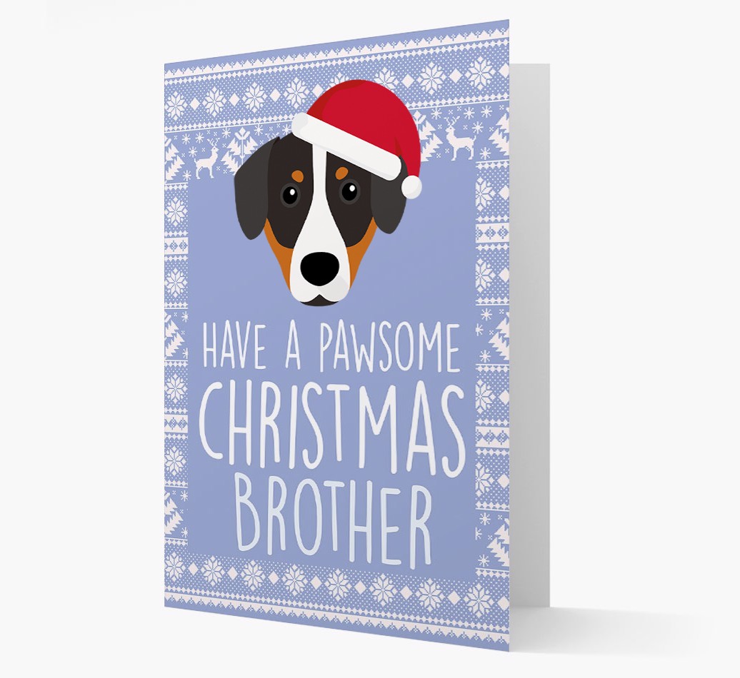 'Have a Pawsome Christmas' - Personalized {breedFullName} Christmas Card