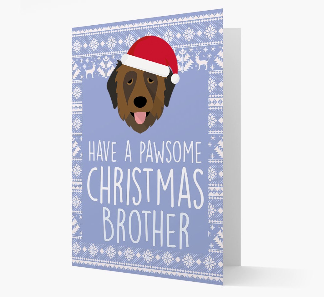 'Have a Pawsome Christmas' - Personalised {breedFullName} Christmas Card