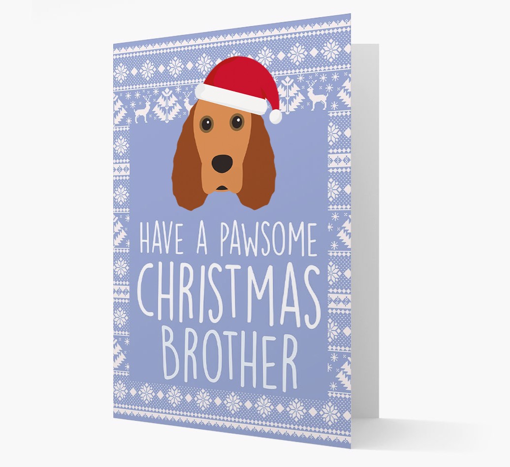 'Have a Pawsome Christmas' - Personalized {breedFullName} Christmas Card
