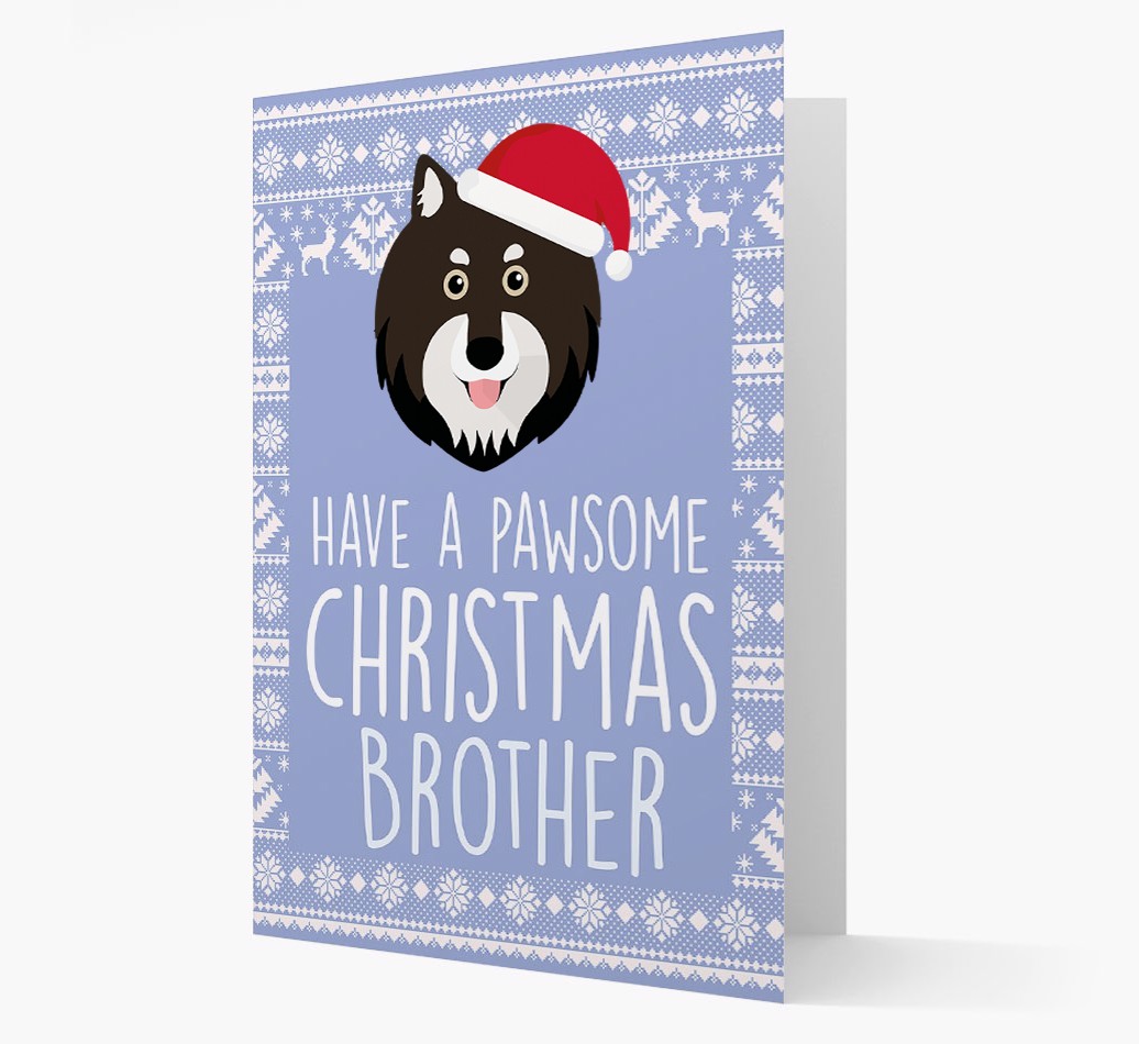 'Have a Pawsome Christmas' - Personalized {breedFullName} Christmas Card