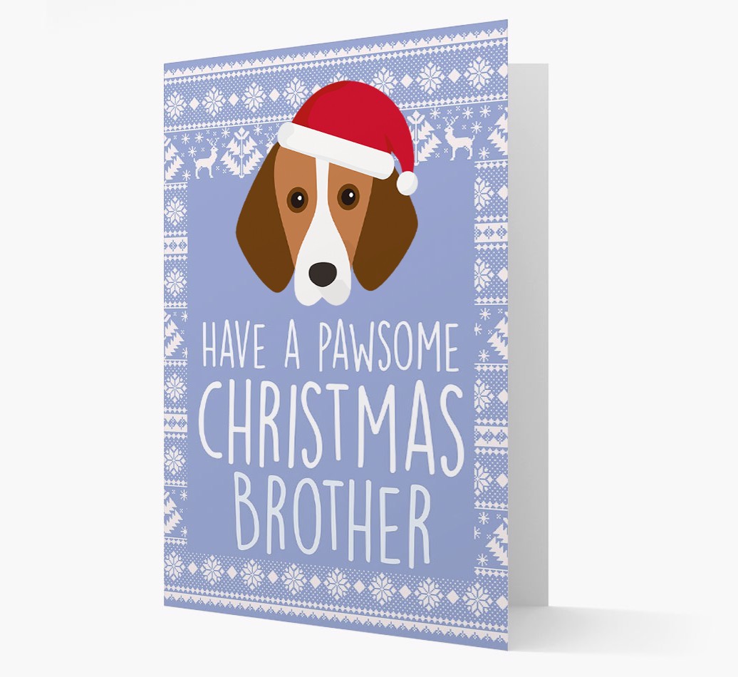 'Have a Pawsome Christmas' - Personalized {breedFullName} Christmas Card