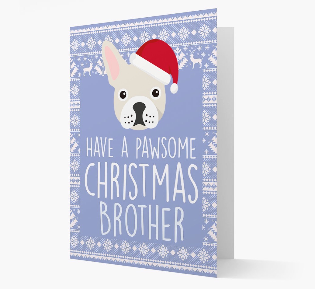 'Have a Pawsome Christmas' - Personalized {breedFullName} Christmas Card