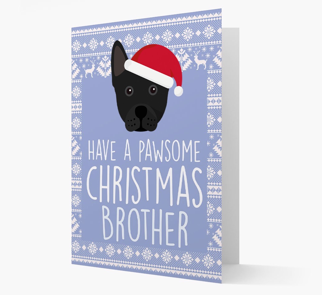 'Have a Pawsome Christmas' - Personalized {breedFullName} Christmas Card