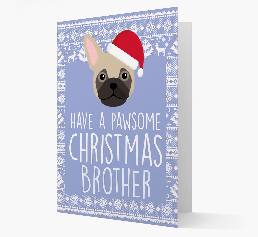 'Have a Pawsome Christmas' - Personalised {breedFullName} Christmas Card