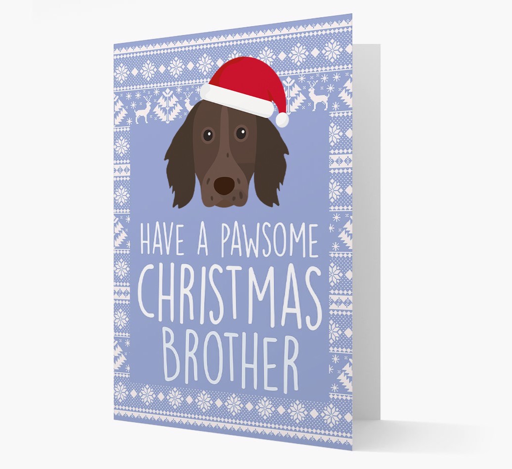 'Have a Pawsome Christmas' - Personalized {breedFullName} Christmas Card