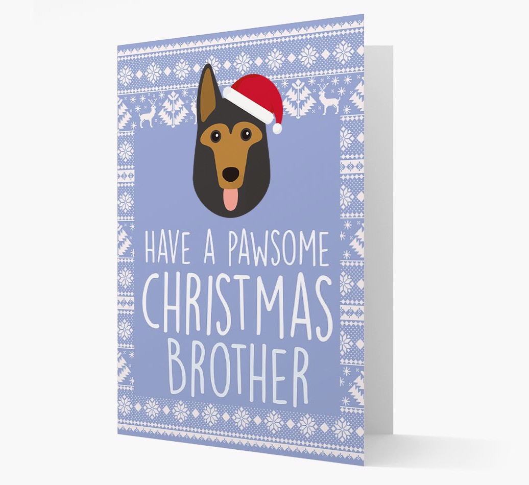 'Have a Pawsome Christmas' - Personalised {breedFullName} Christmas Card