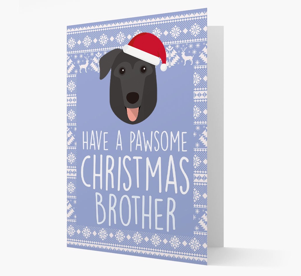'Have a Pawsome Christmas' - Personalized {breedFullName} Christmas Card