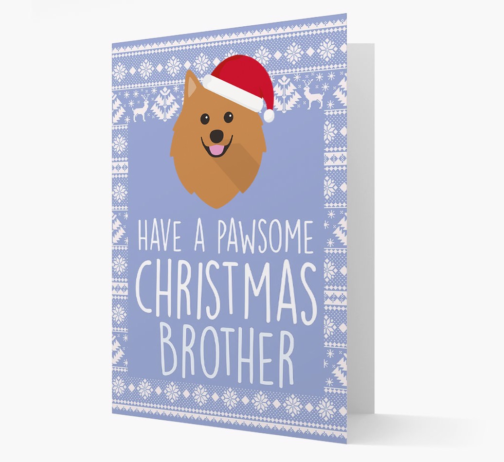 'Have a Pawsome Christmas' - Personalised {breedFullName} Christmas Card
