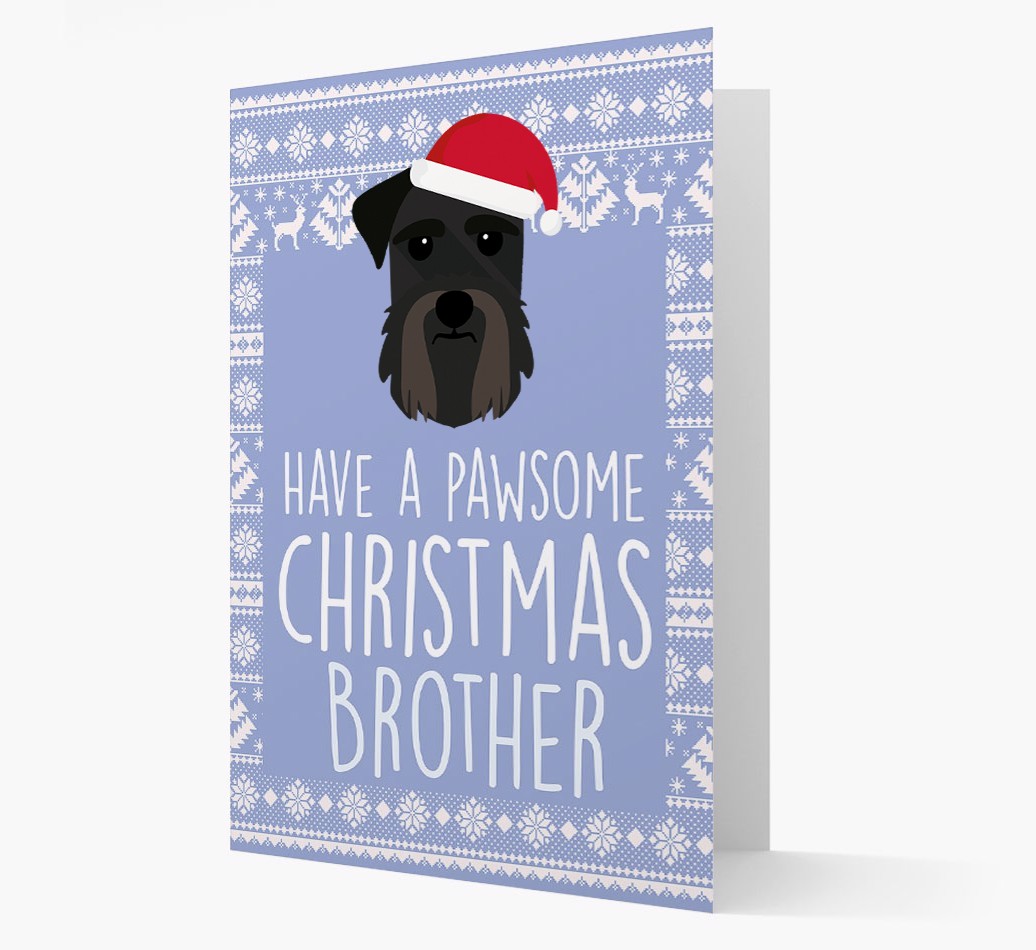 'Have a Pawsome Christmas' - Personalised {breedFullName} Christmas Card