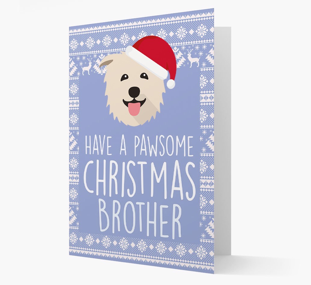 'Have a Pawsome Christmas' - Personalised {breedFullName} Christmas Card