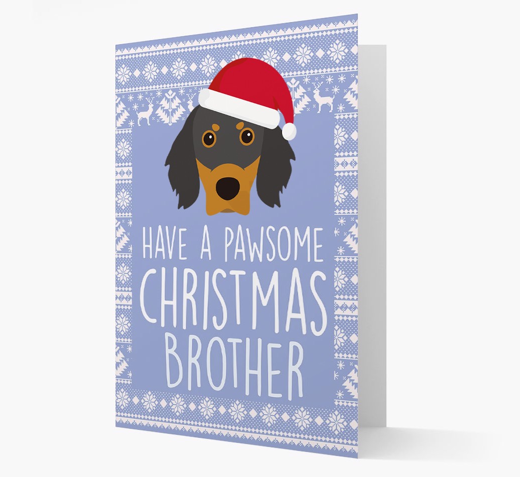'Have a Pawsome Christmas' - Personalized {breedFullName} Christmas Card