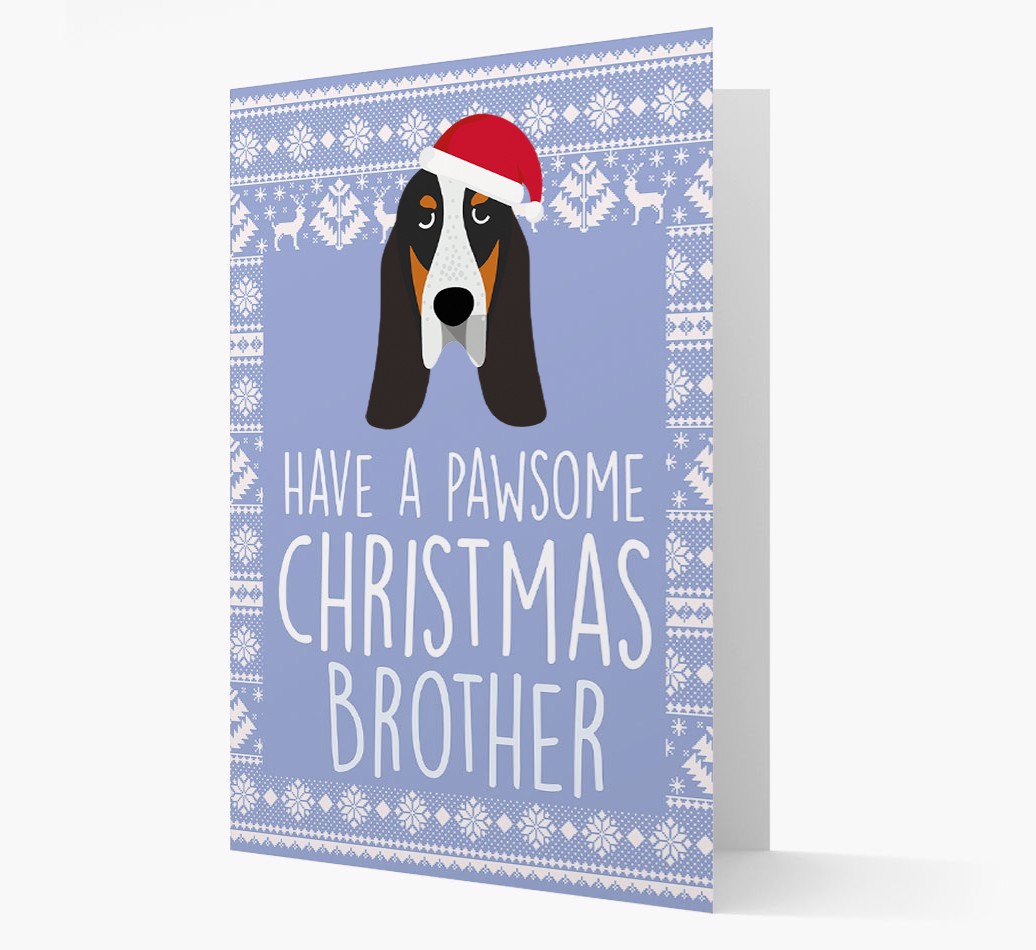 'Have a Pawsome Christmas' - Personalized {breedFullName} Christmas Card