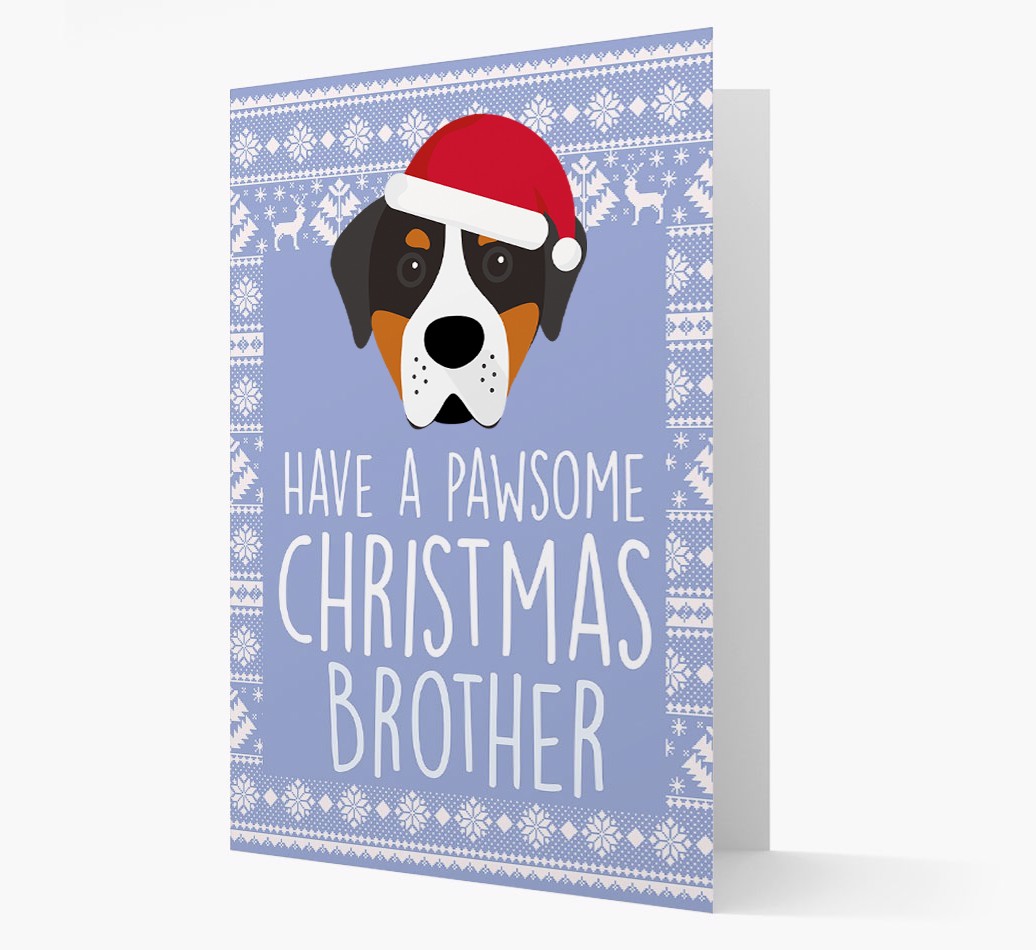 'Have a Pawsome Christmas' - Personalized {breedFullName} Christmas Card