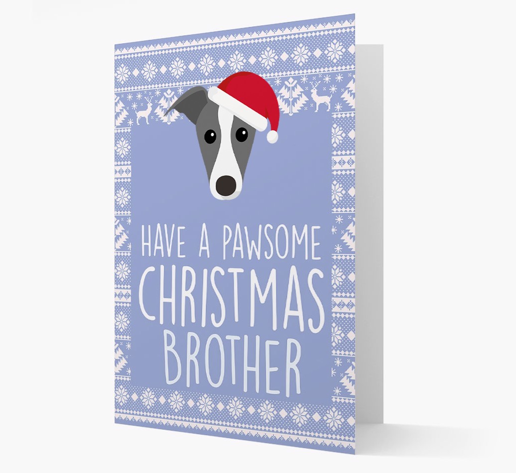 'Have a Pawsome Christmas' - Personalized {breedFullName} Christmas Card