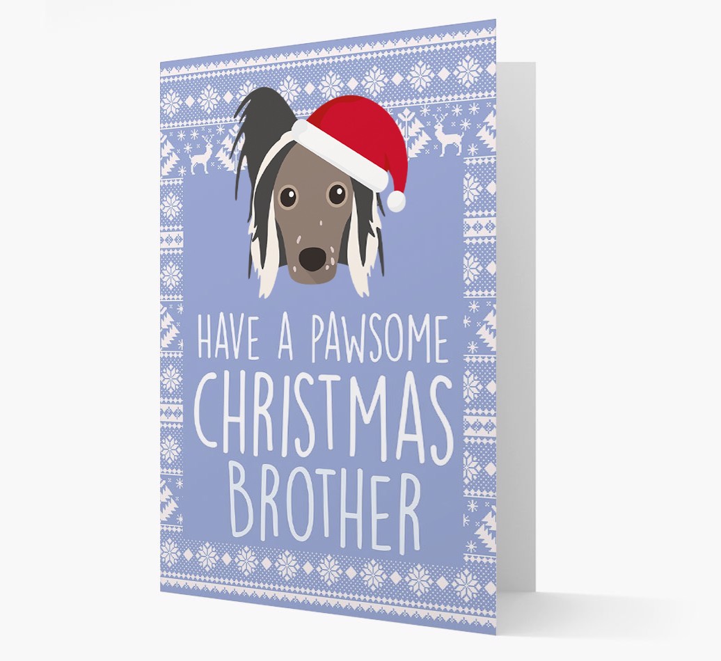 'Have a Pawsome Christmas' - Personalized {breedFullName} Christmas Card