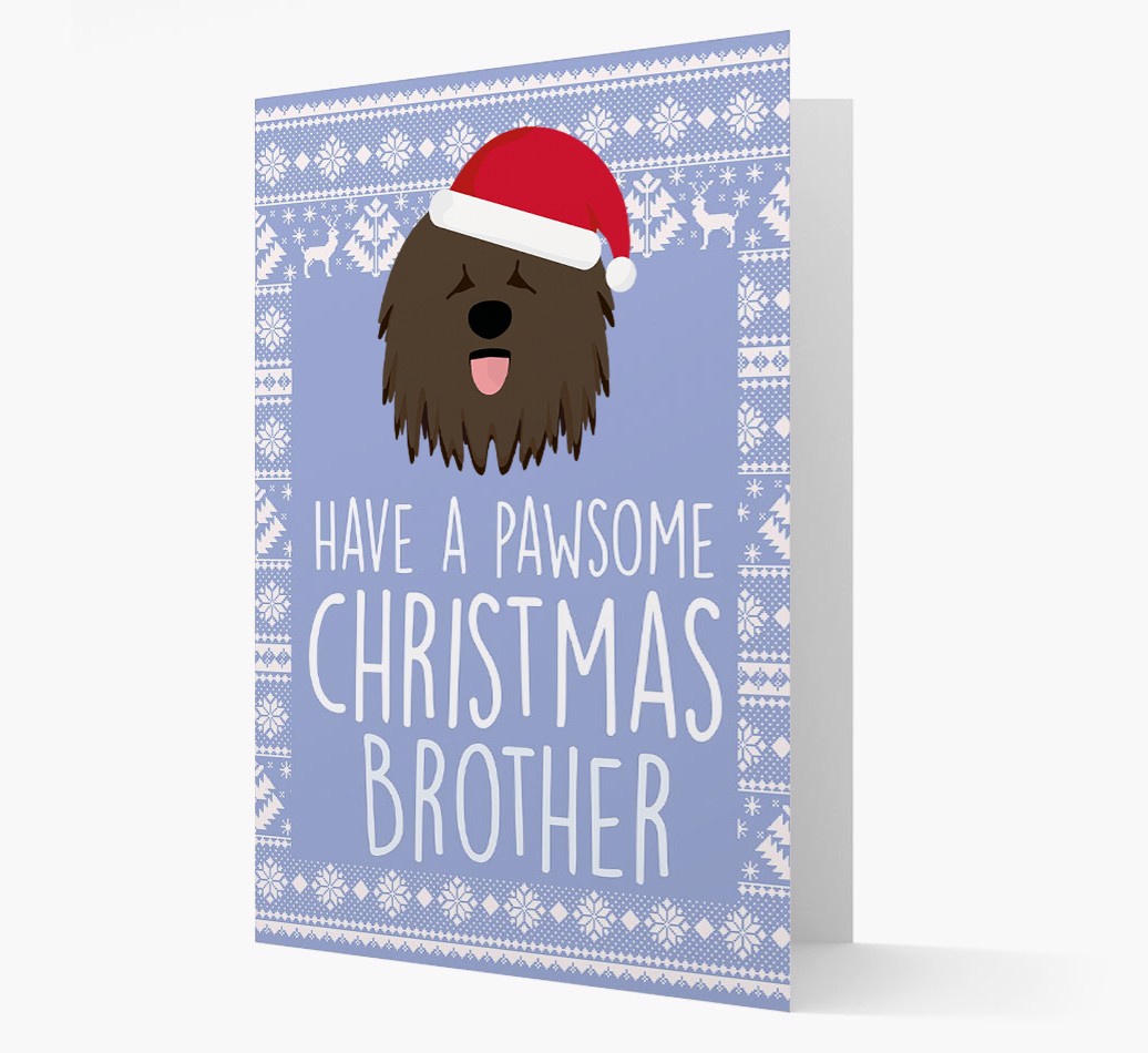 'Have a Pawsome Christmas' - Personalized {breedFullName} Christmas Card