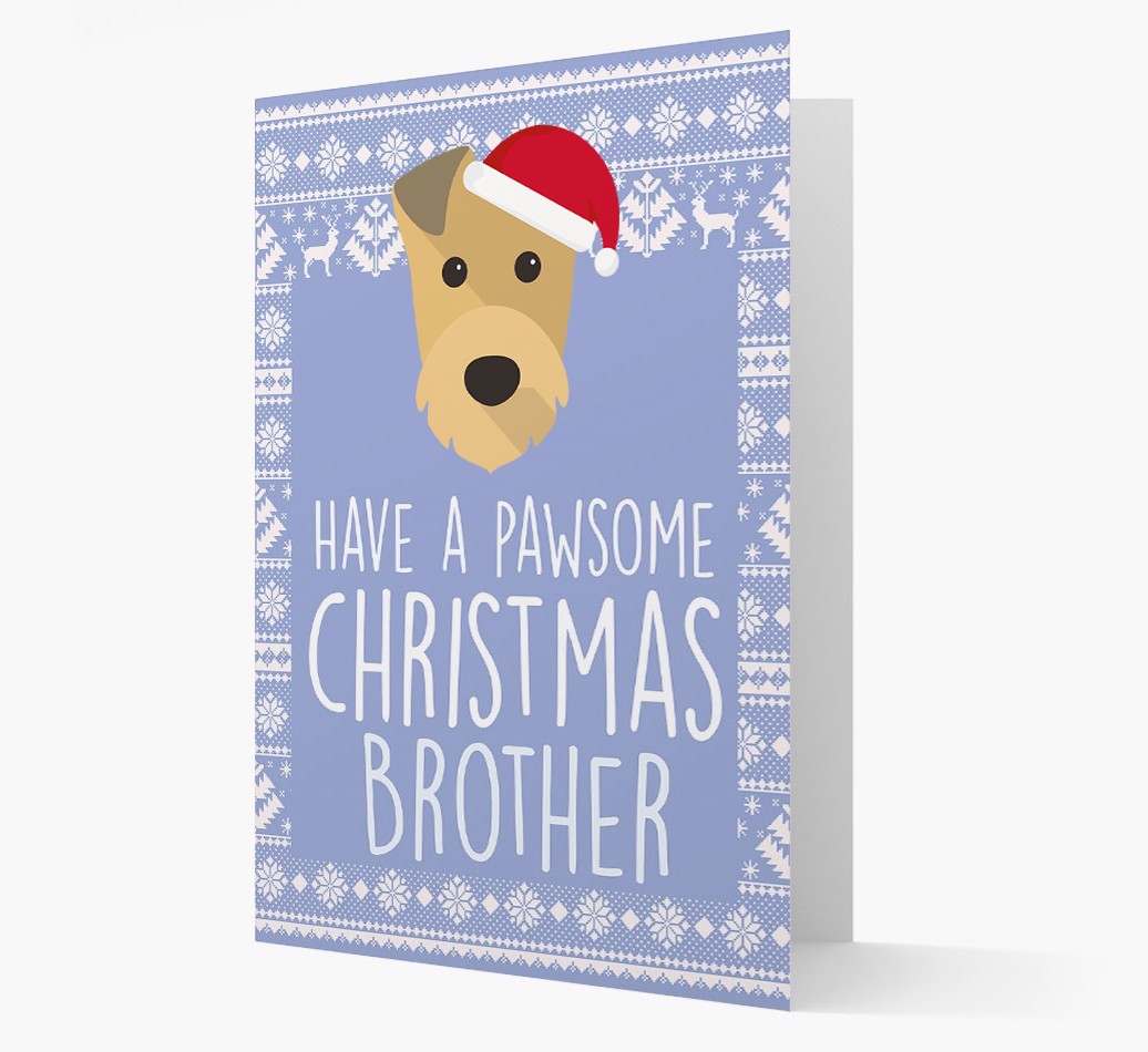 'Have a Pawsome Christmas' - Personalized {breedFullName} Christmas Card